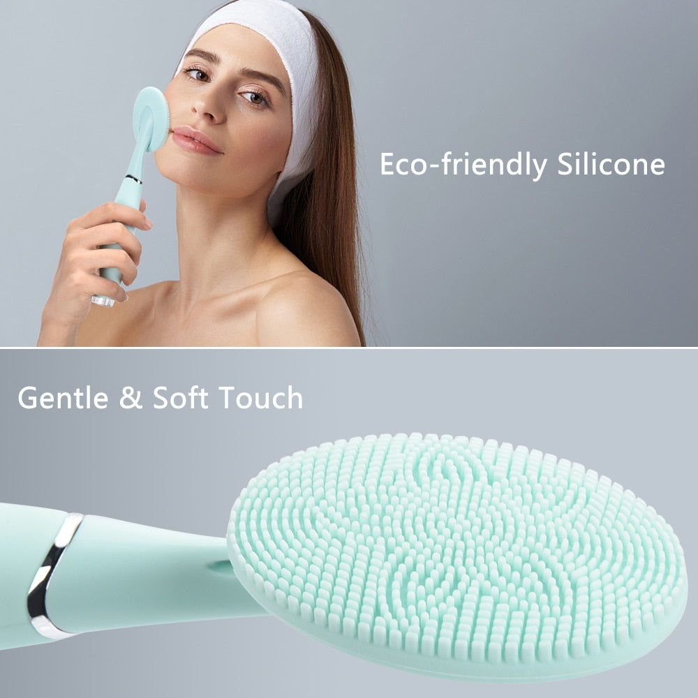 Hand-held Electric Facial Cleansing Brush
