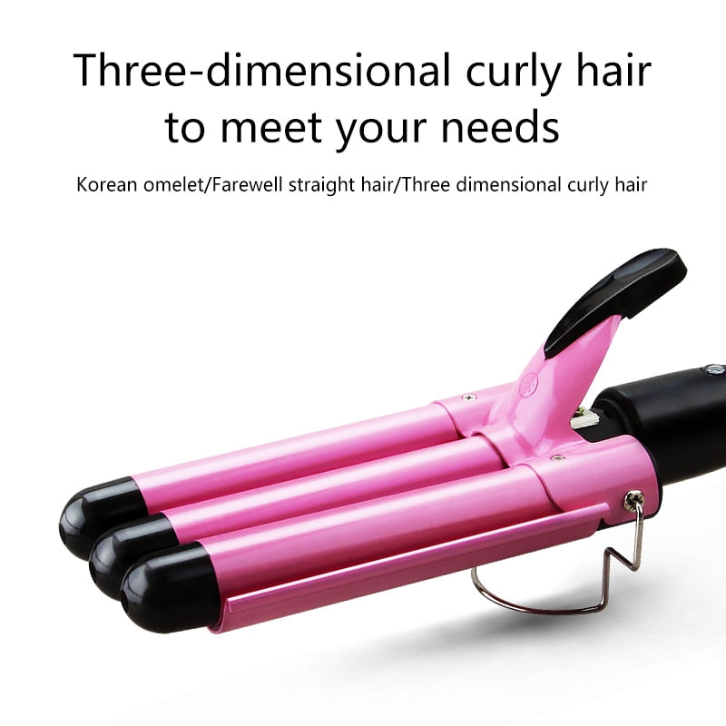 Professional Triple Barrel Hair Curler